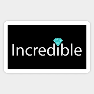 Incredible typography design Sticker